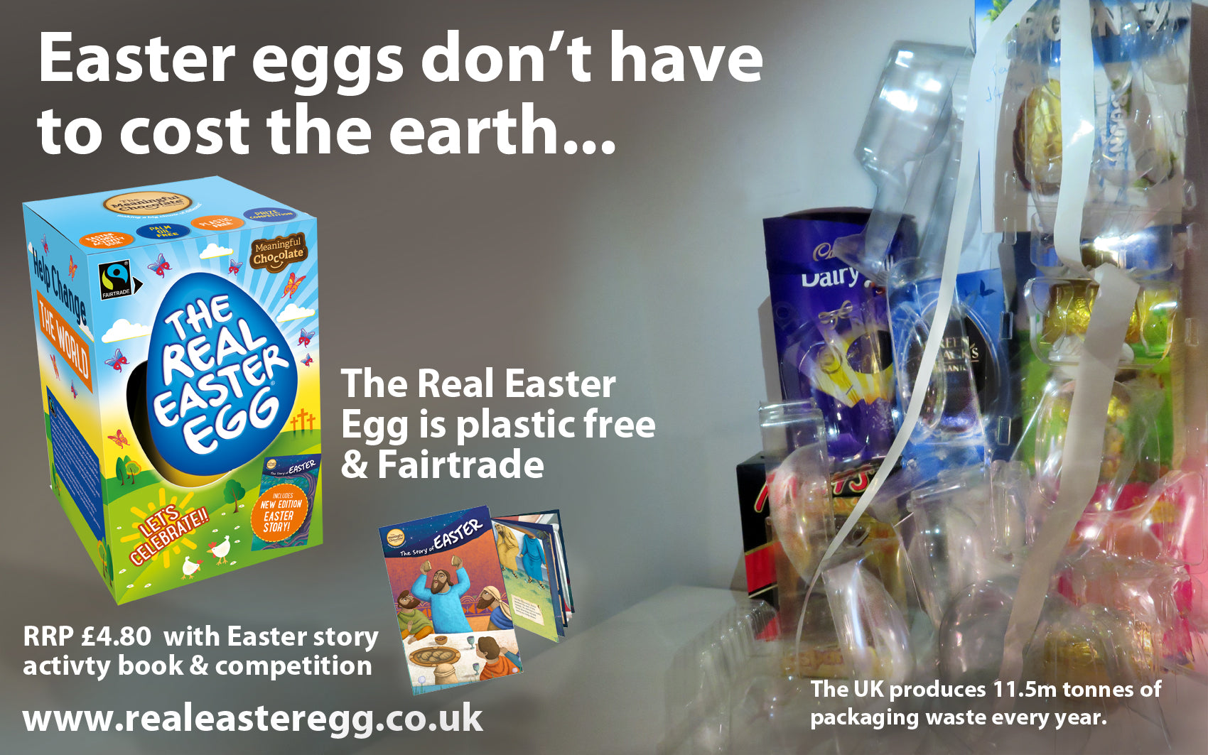 Real Easter Eggs are plastic free and Fairtrade