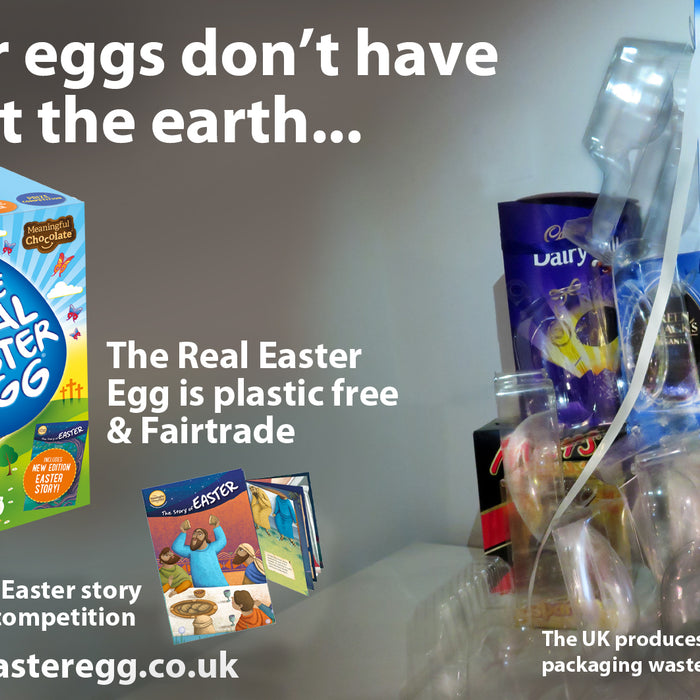 Real Easter Eggs are plastic free and Fairtrade
