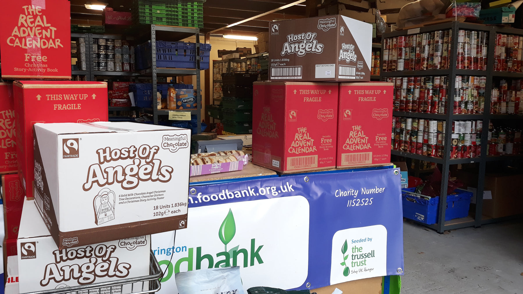 Hundreds of donations to food banks